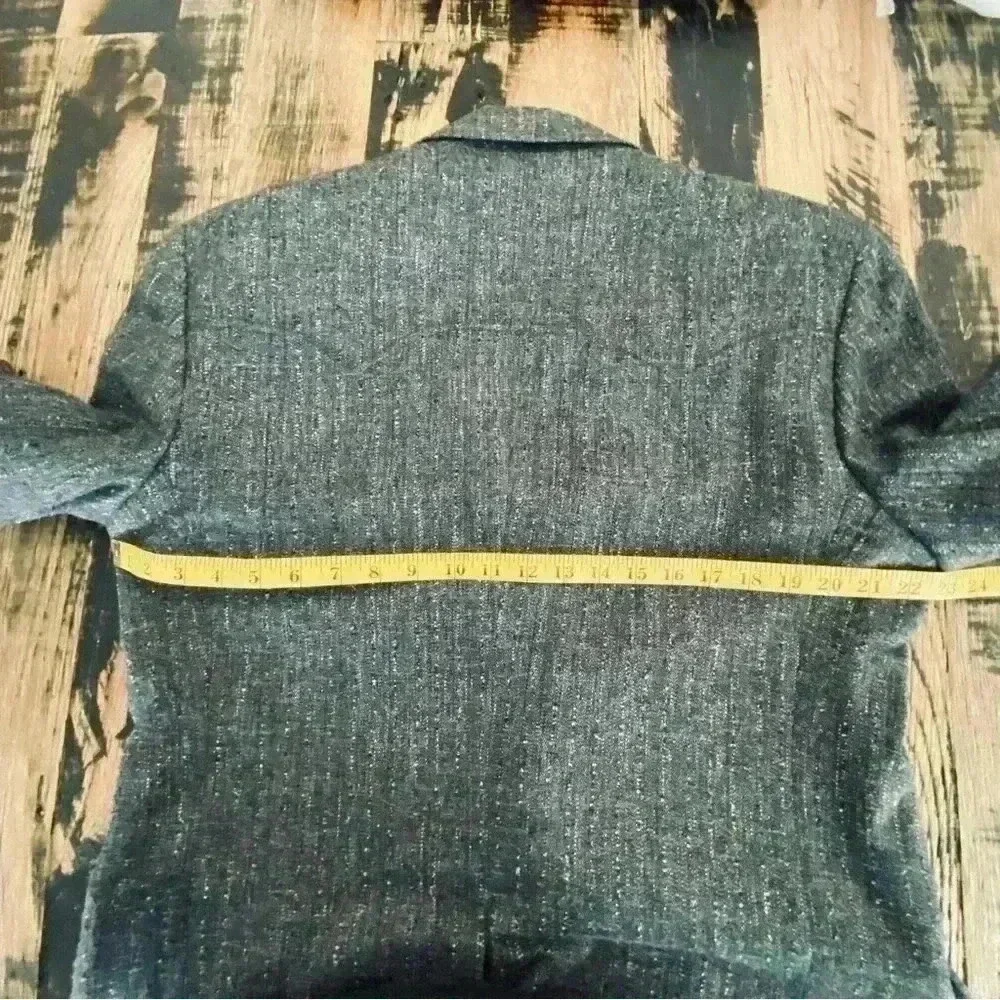 Vintage Circle S Dallas Texas Western Blazer Gray Blue Black Tweed Men’s 44L